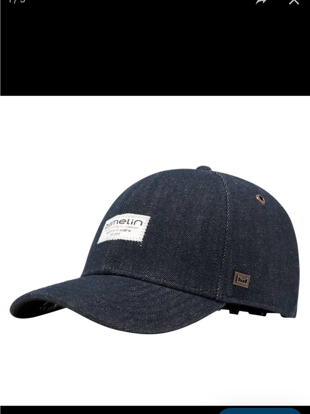 Melin Thermal A-Game Brick Golf Cap Dark Denim